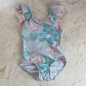 Ruffle Butts “In Bloom” Ruffle One Piece Girl’s Size 5 Swim Bathing Suit